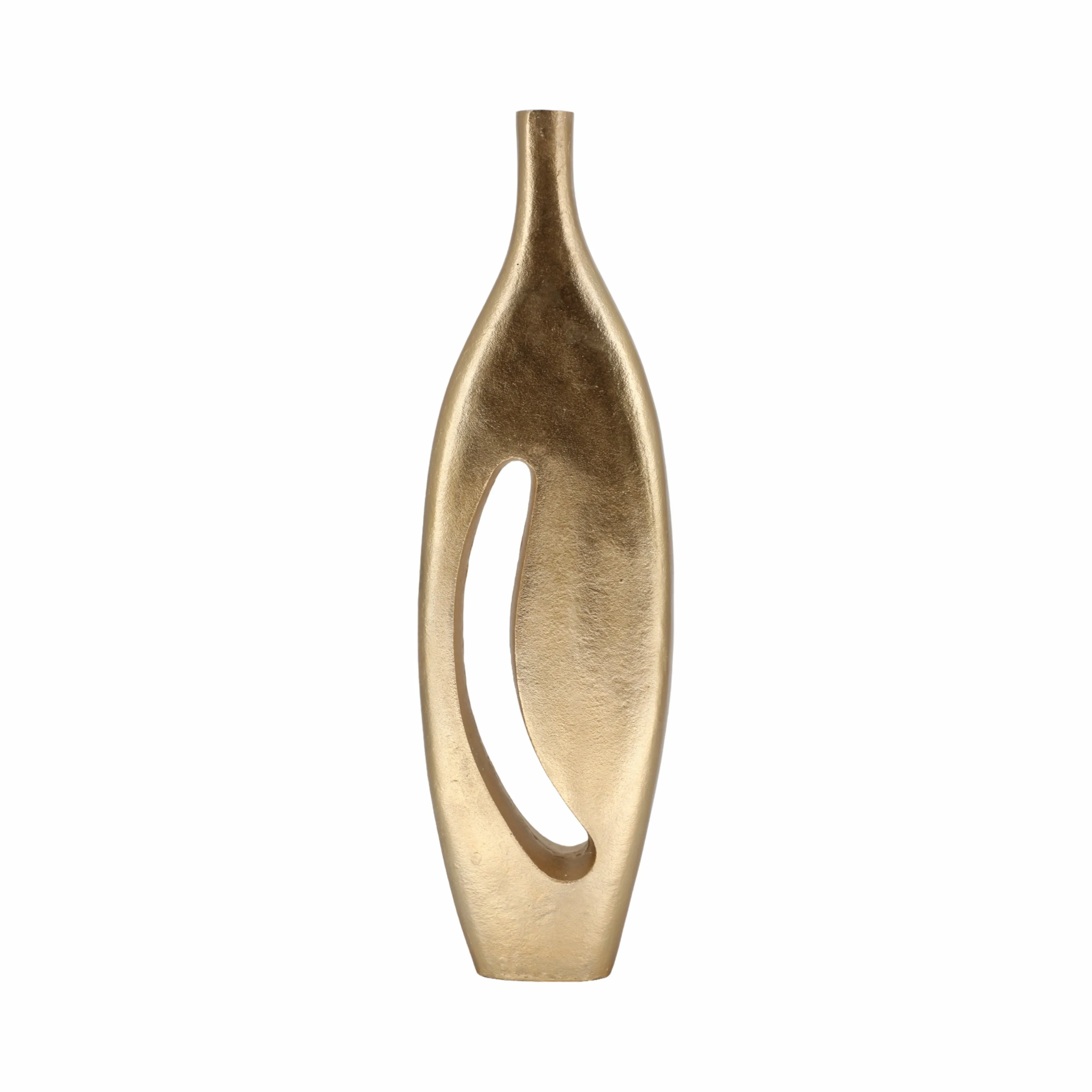 28" Carron Gold Metal Vase