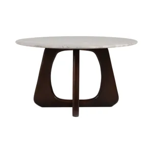 30x17" Marble Top Cofee Table, Beige/brown
