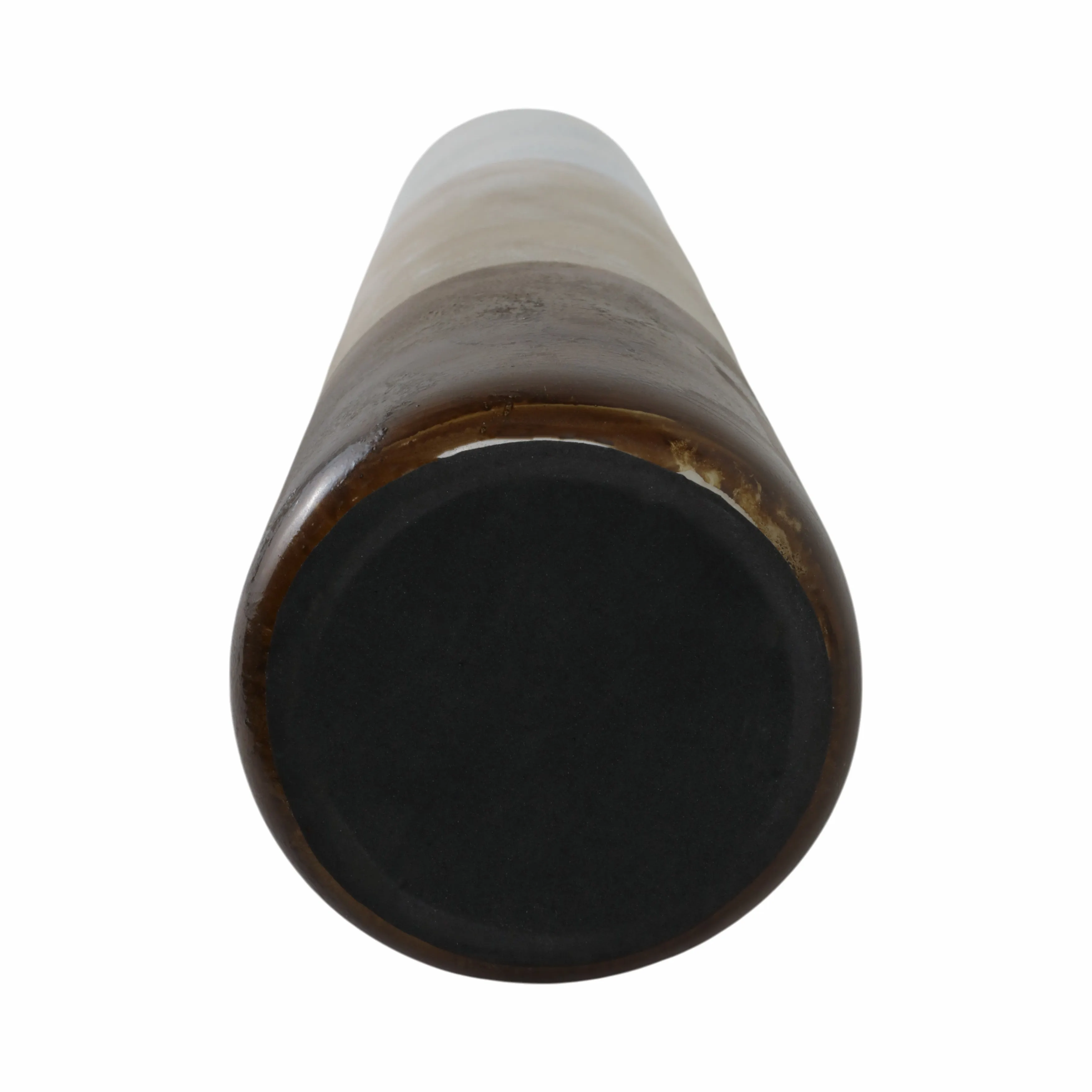 31" Gold Ombre Floor Vase, White/gold