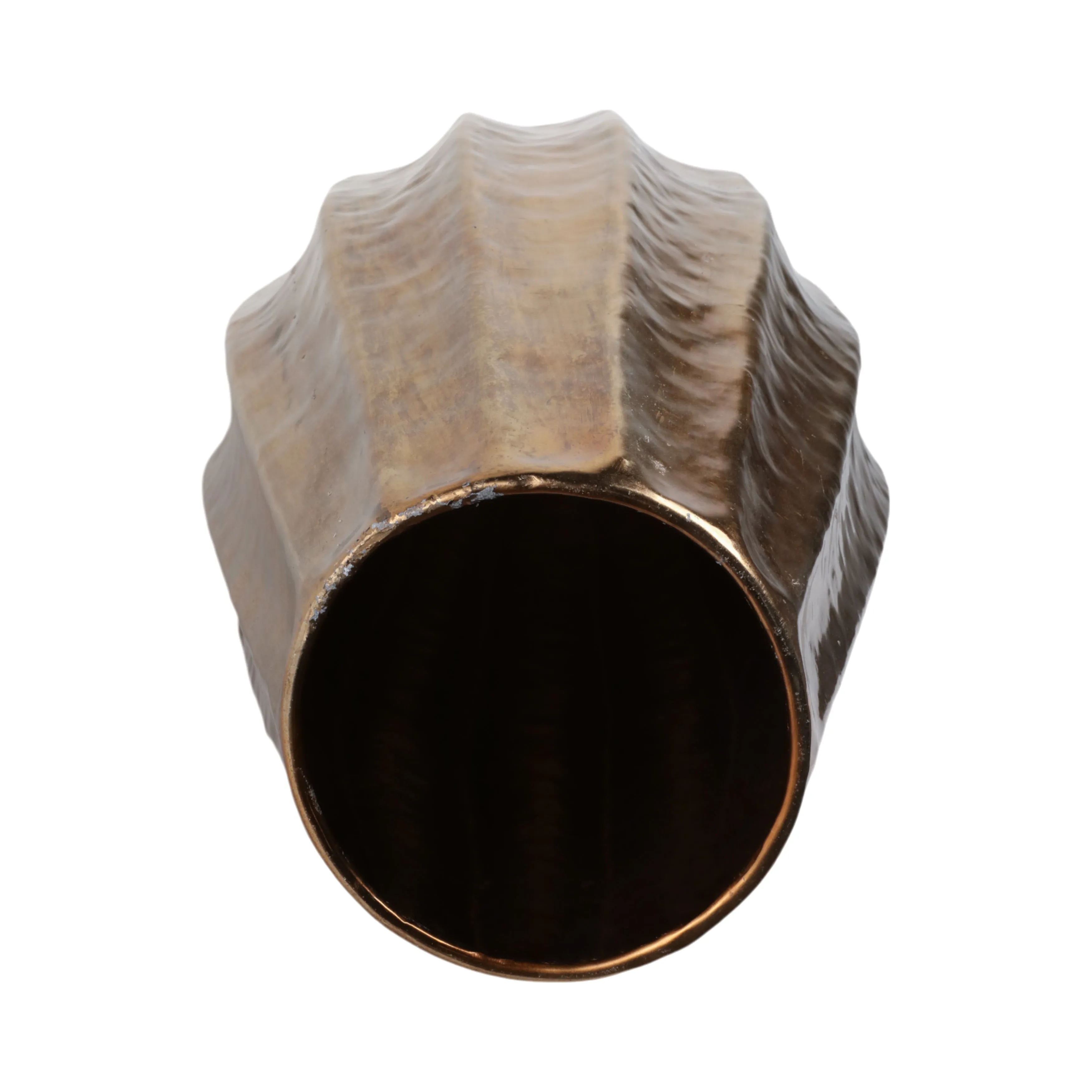 35" Viall Medium Gold Vase