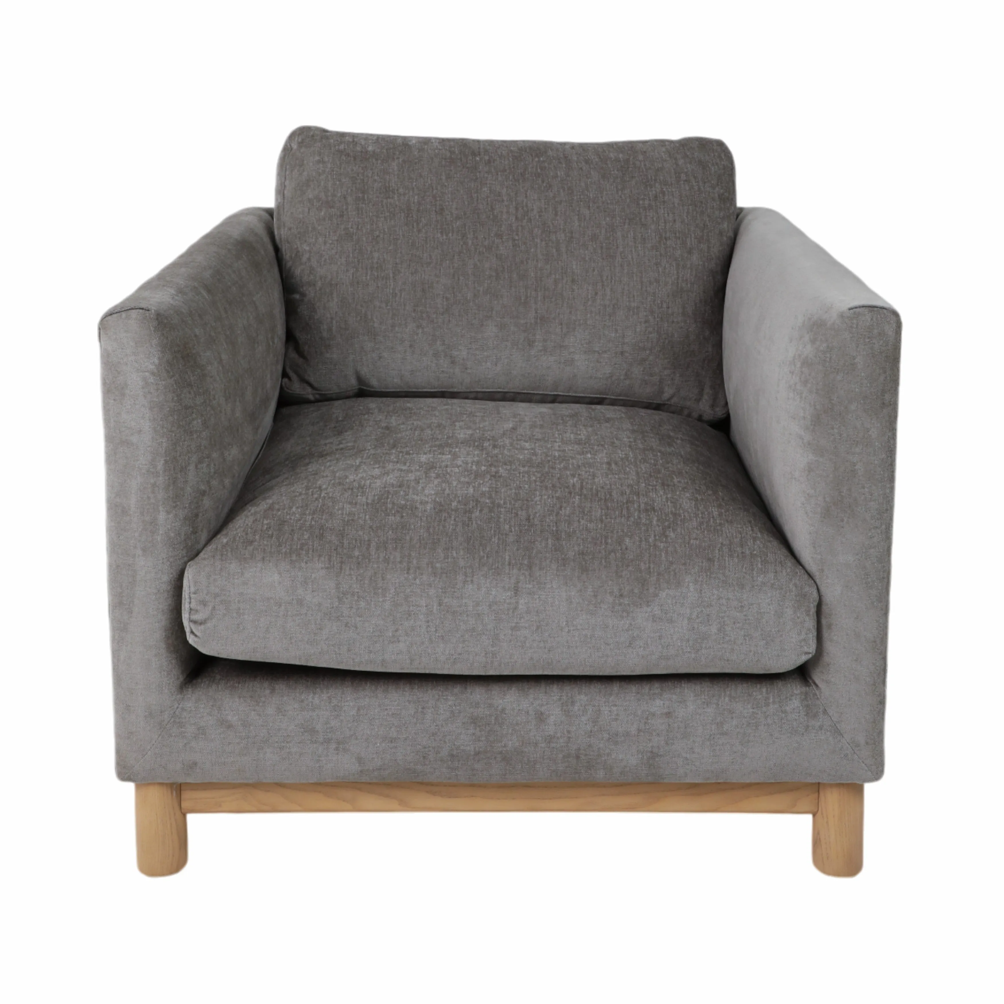 37" Bennett Accent Chair, Gray/green