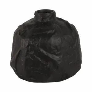 8" Cleo X-small Black Ecomix Vase