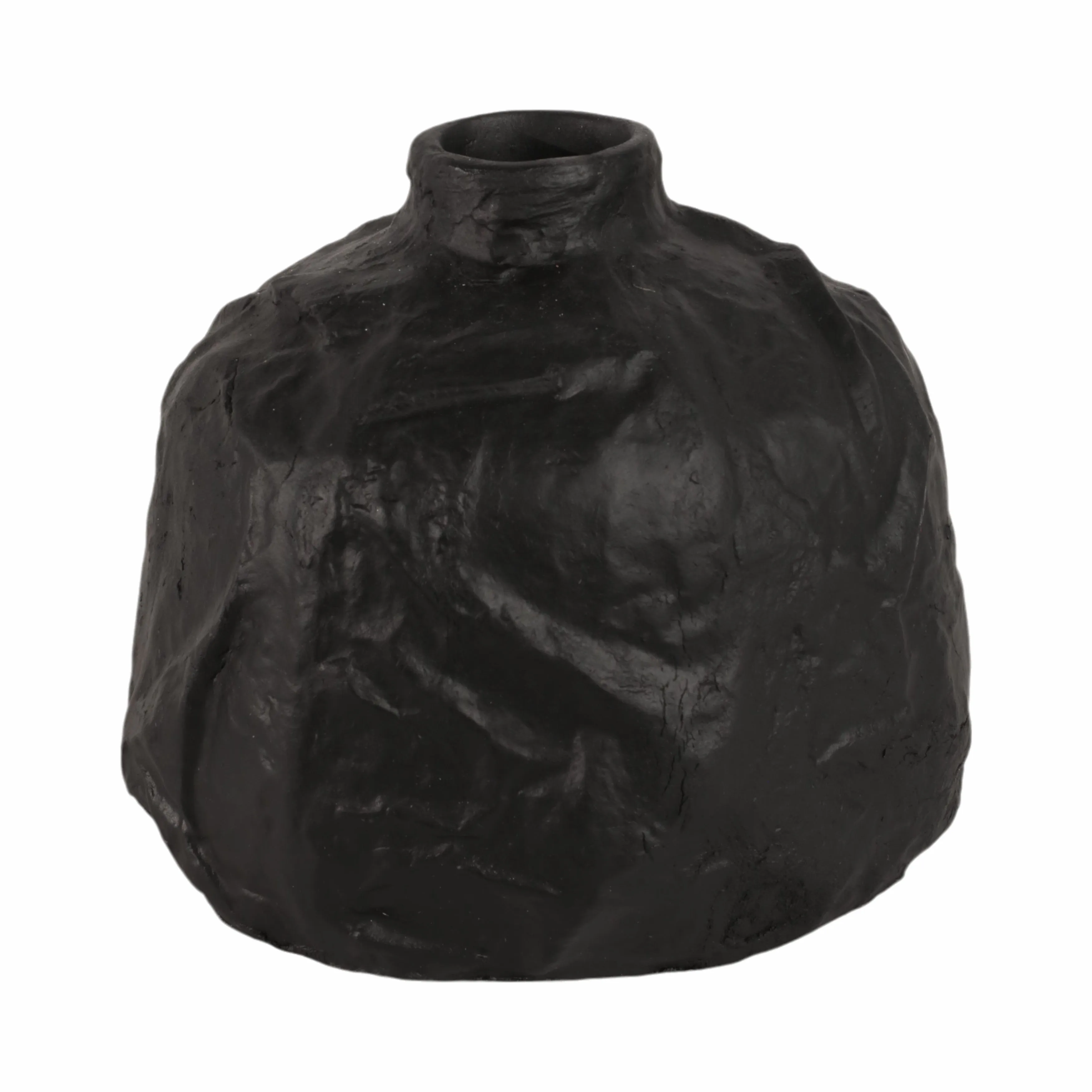 8" Cleo X-small Black Ecomix Vase