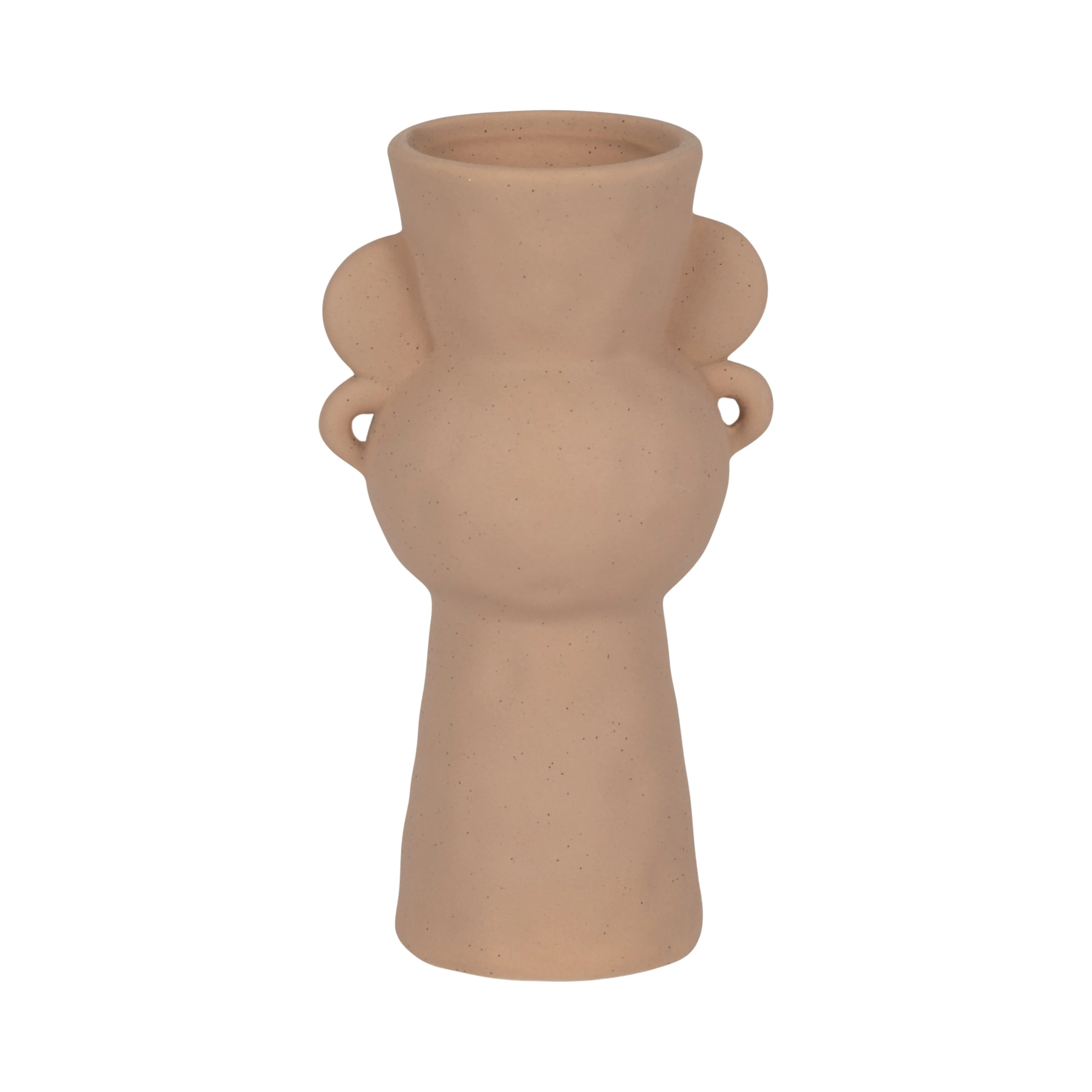 8" Rough Totem Bud Vase, Tan