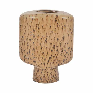 8" Torcello Lava Vase, Capuccino
