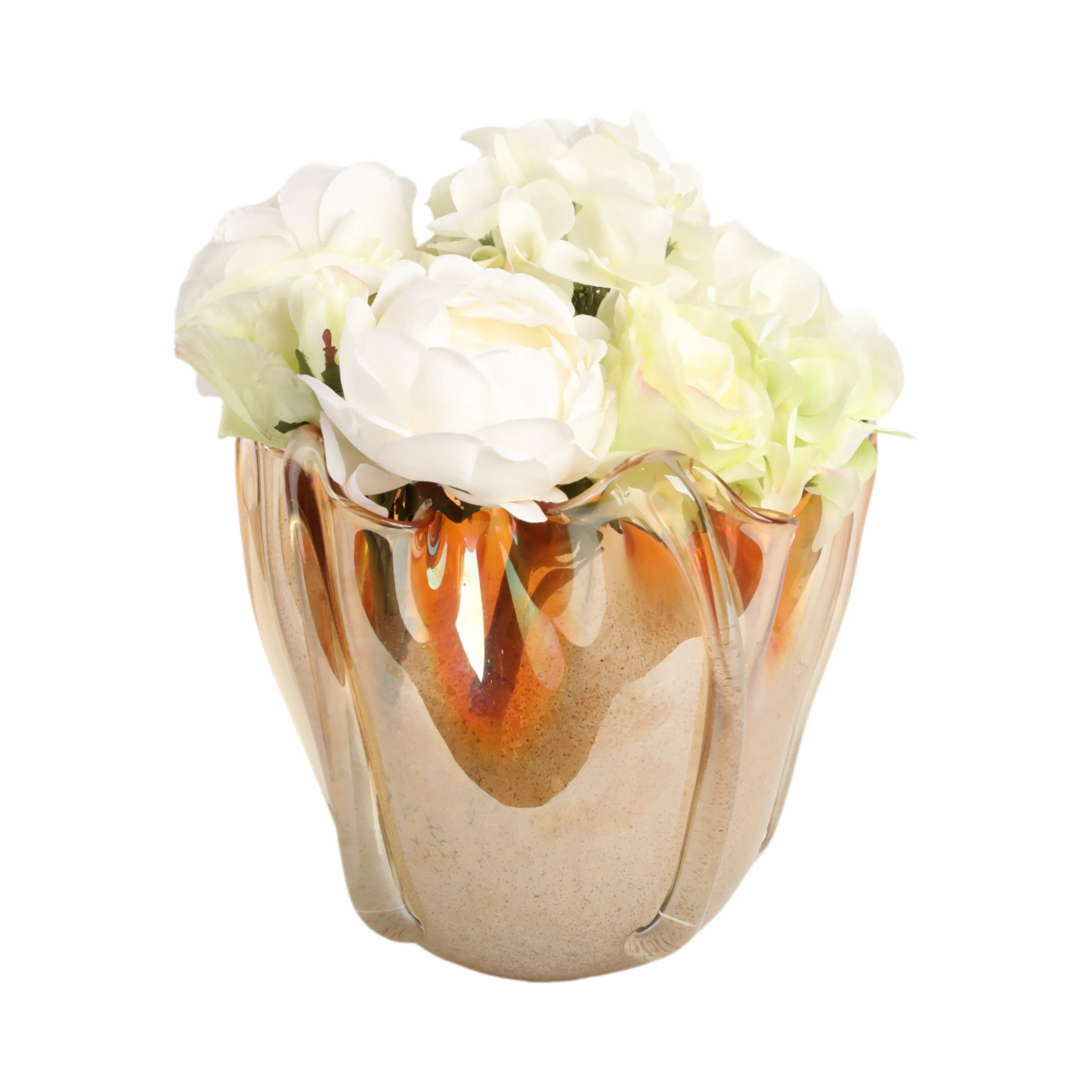 9" Bartoli Small Artisan Blown Glass  Vase