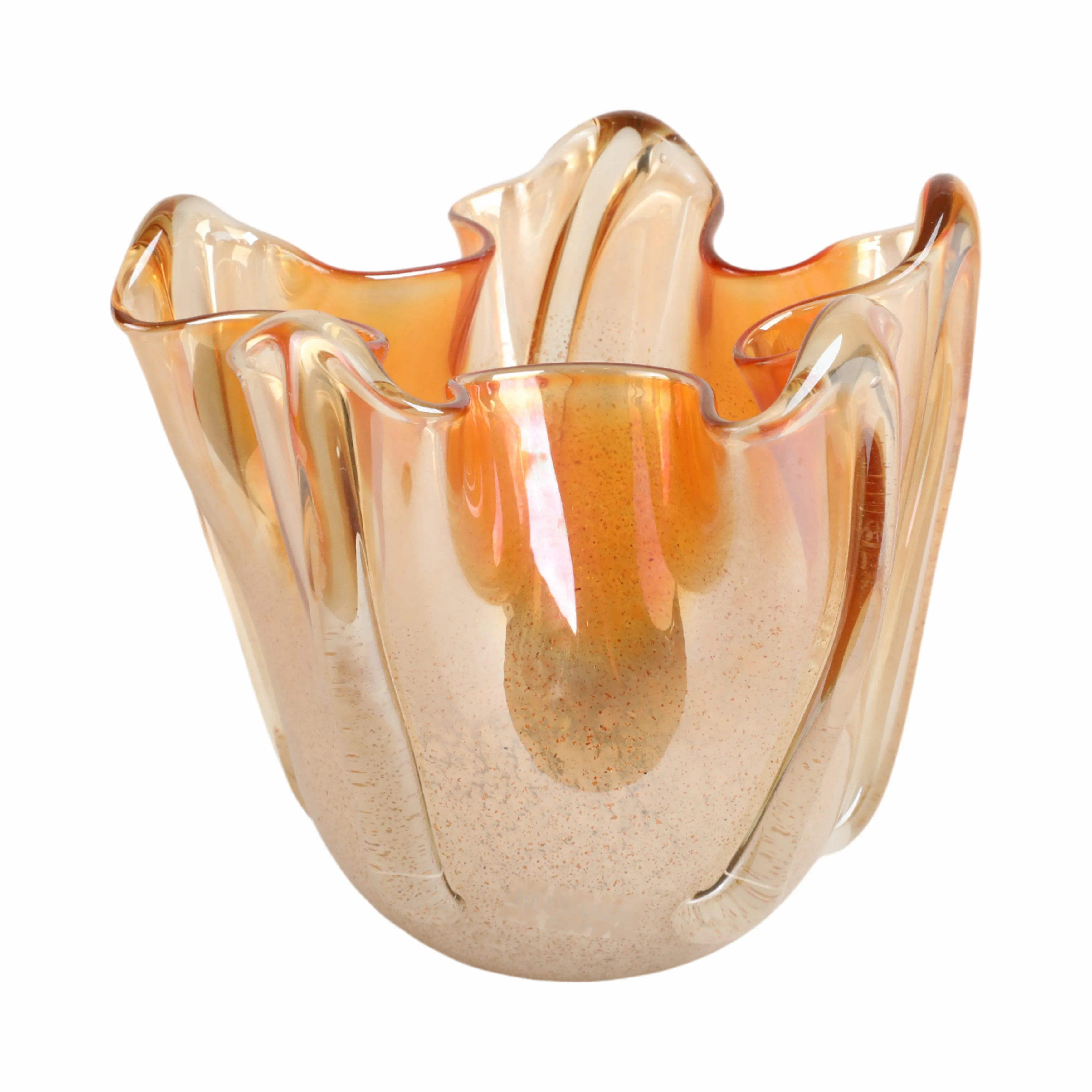 9" Bartoli Small Artisan Blown Glass  Vase