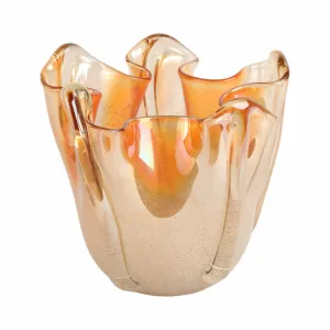 9" Bartoli Small Artisan Blown Glass  Vase
