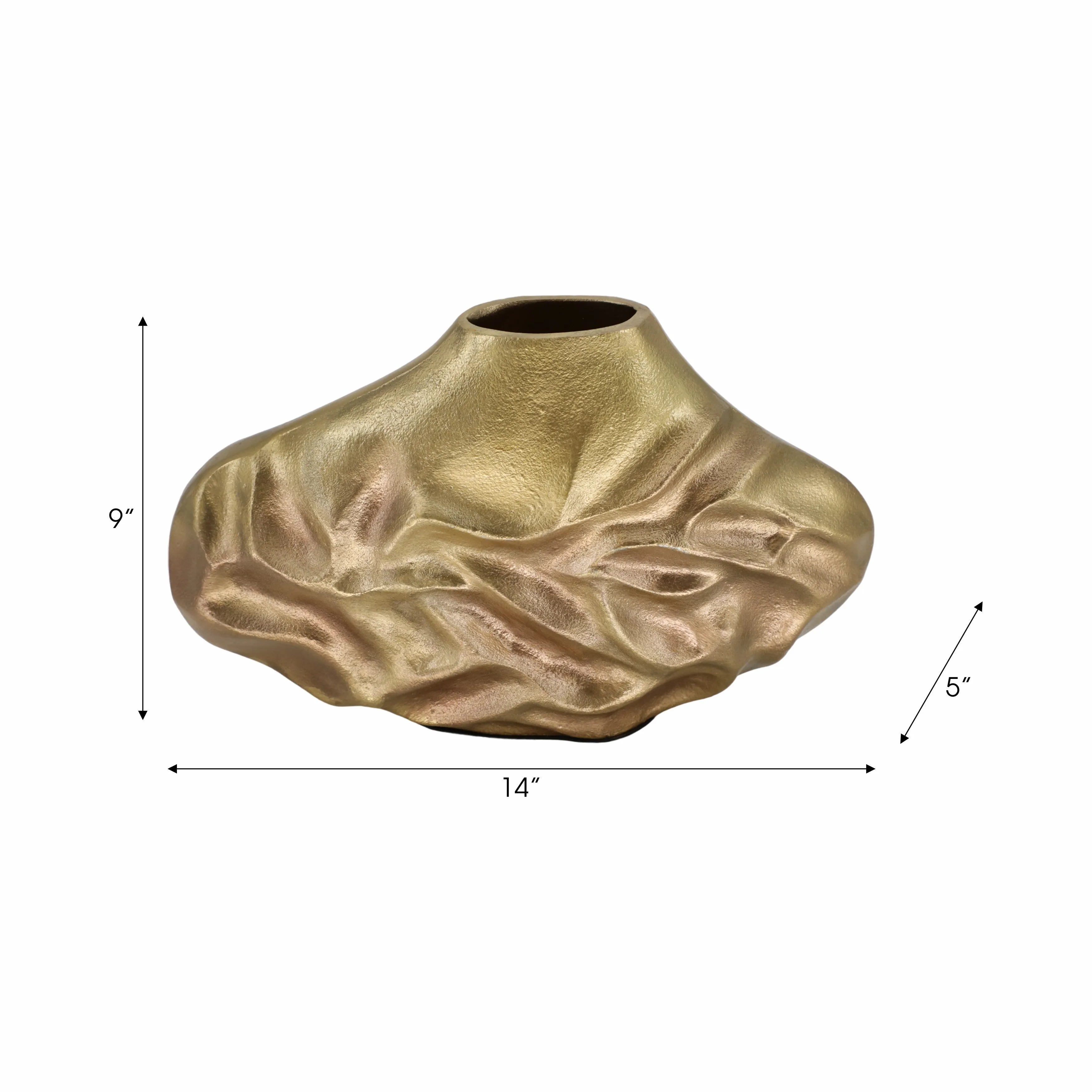 9" Cartwright Hammered Bronze Vase