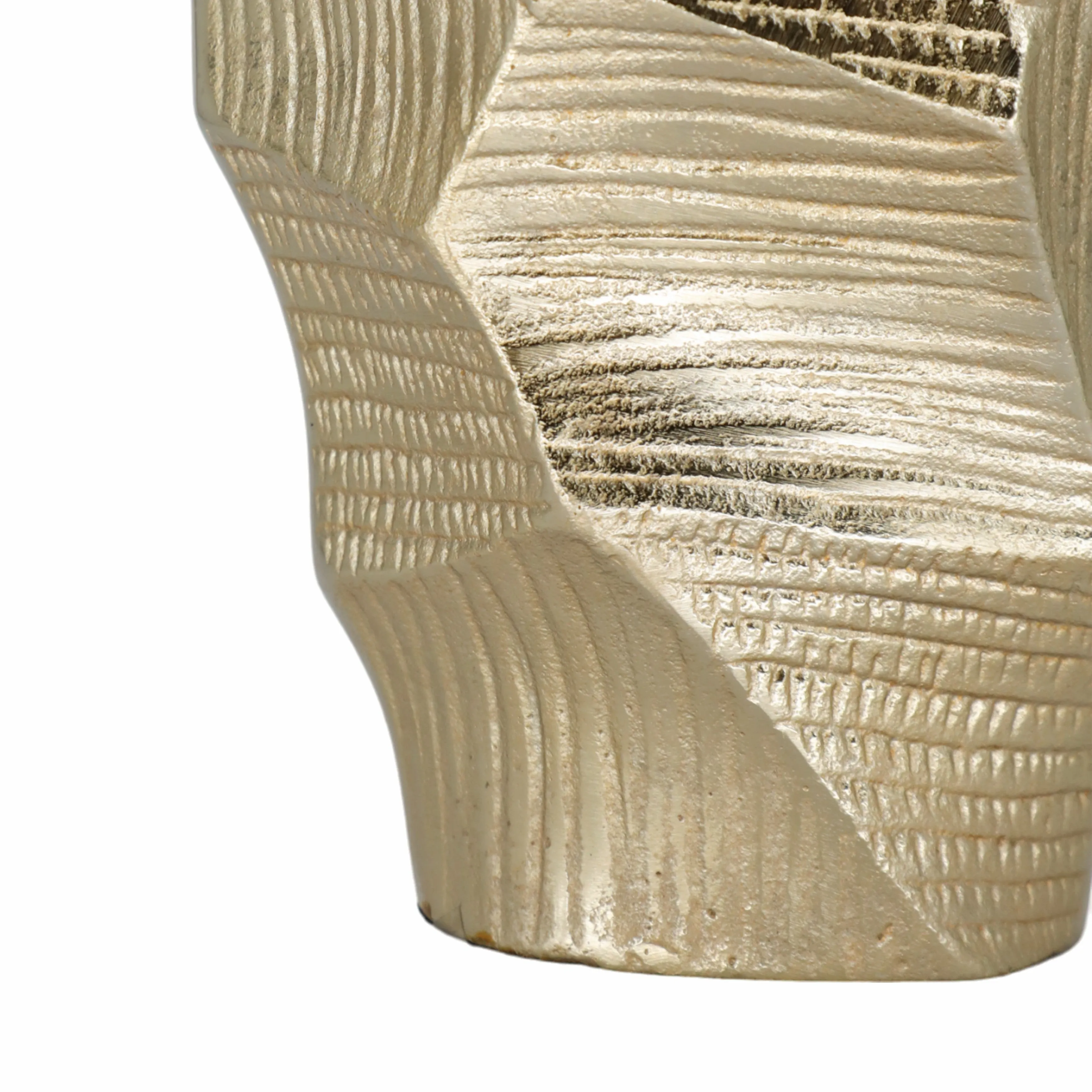 9" Juneau Smallgold Metal Vase