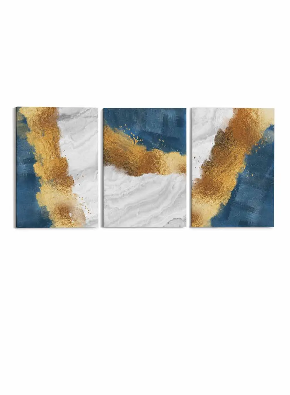 Abstract River Effect Paintings(set of 3)
