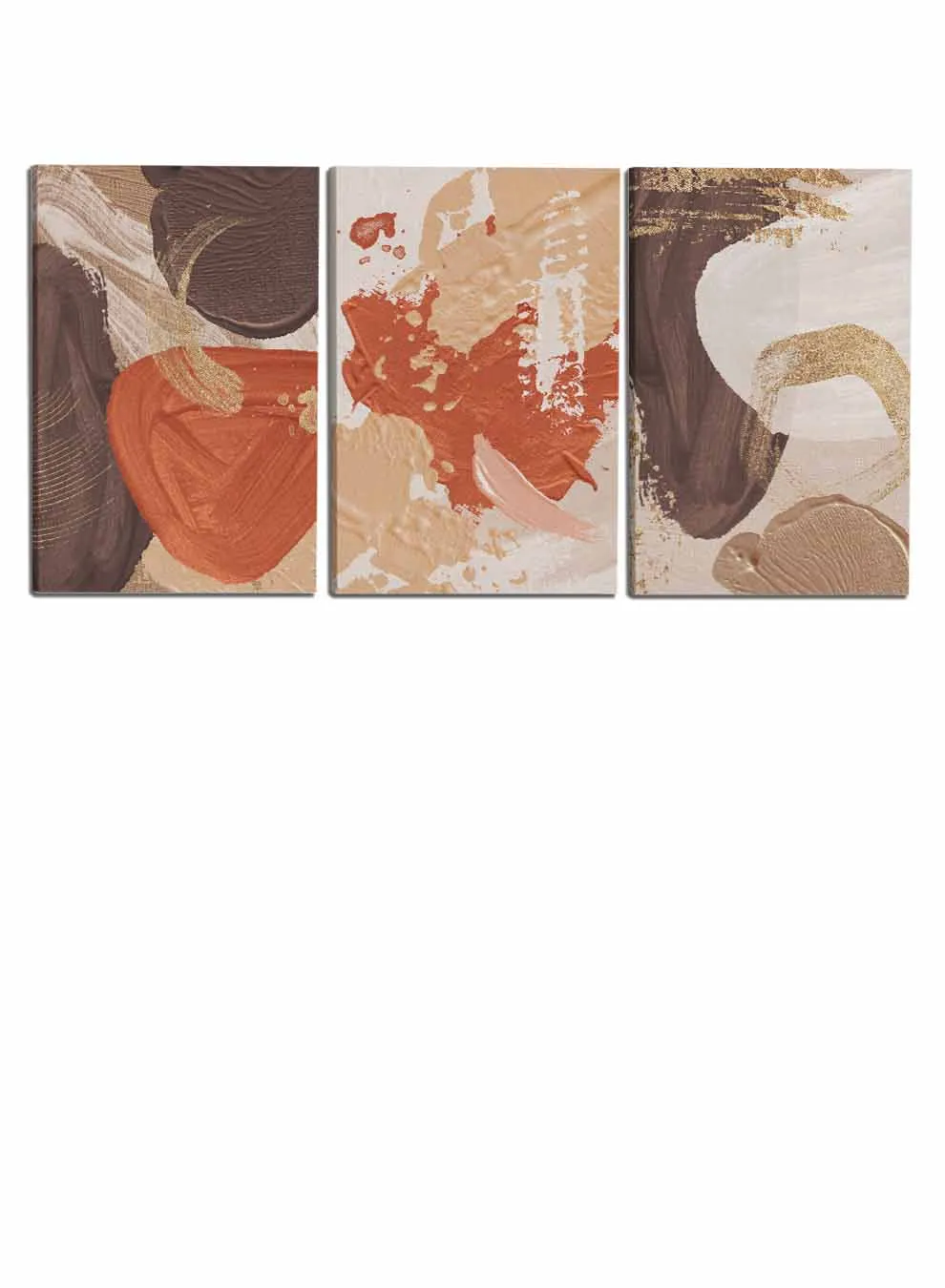 Abstract Terracotta Paintings(set of 3)