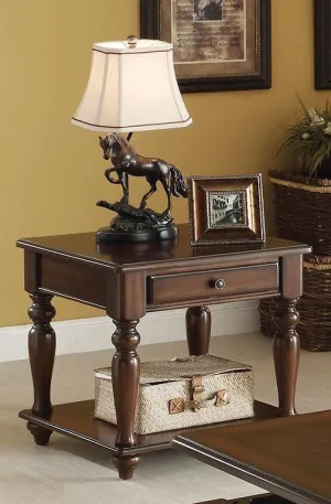 Acme Farrel End Table in Walnut 82746