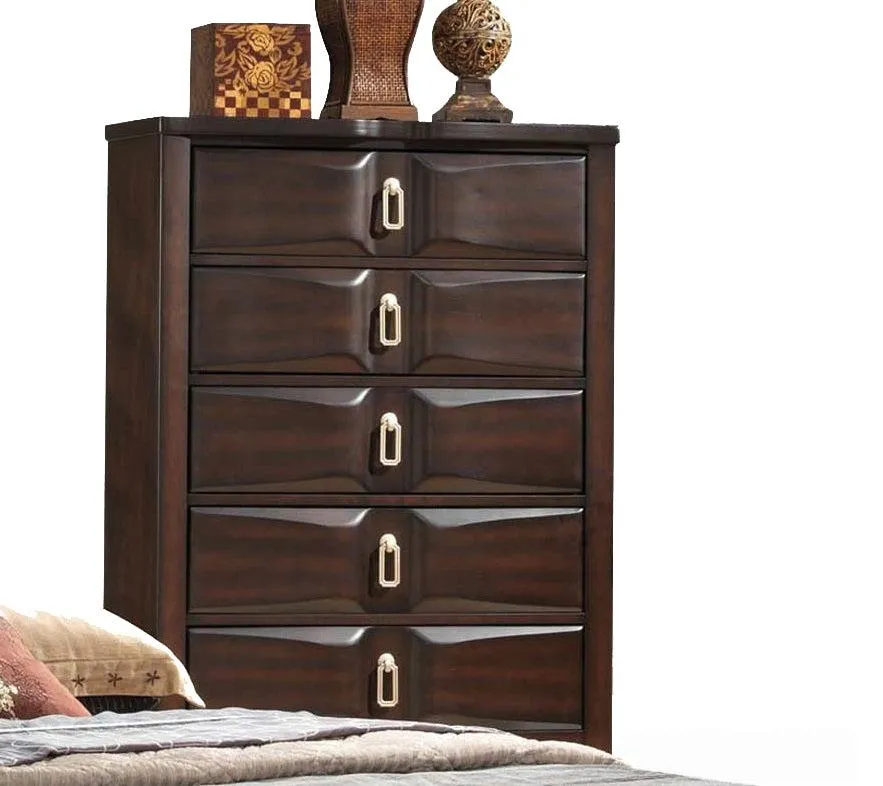 Acme Lancaster 5-Drawer Chest in Espresso 24576