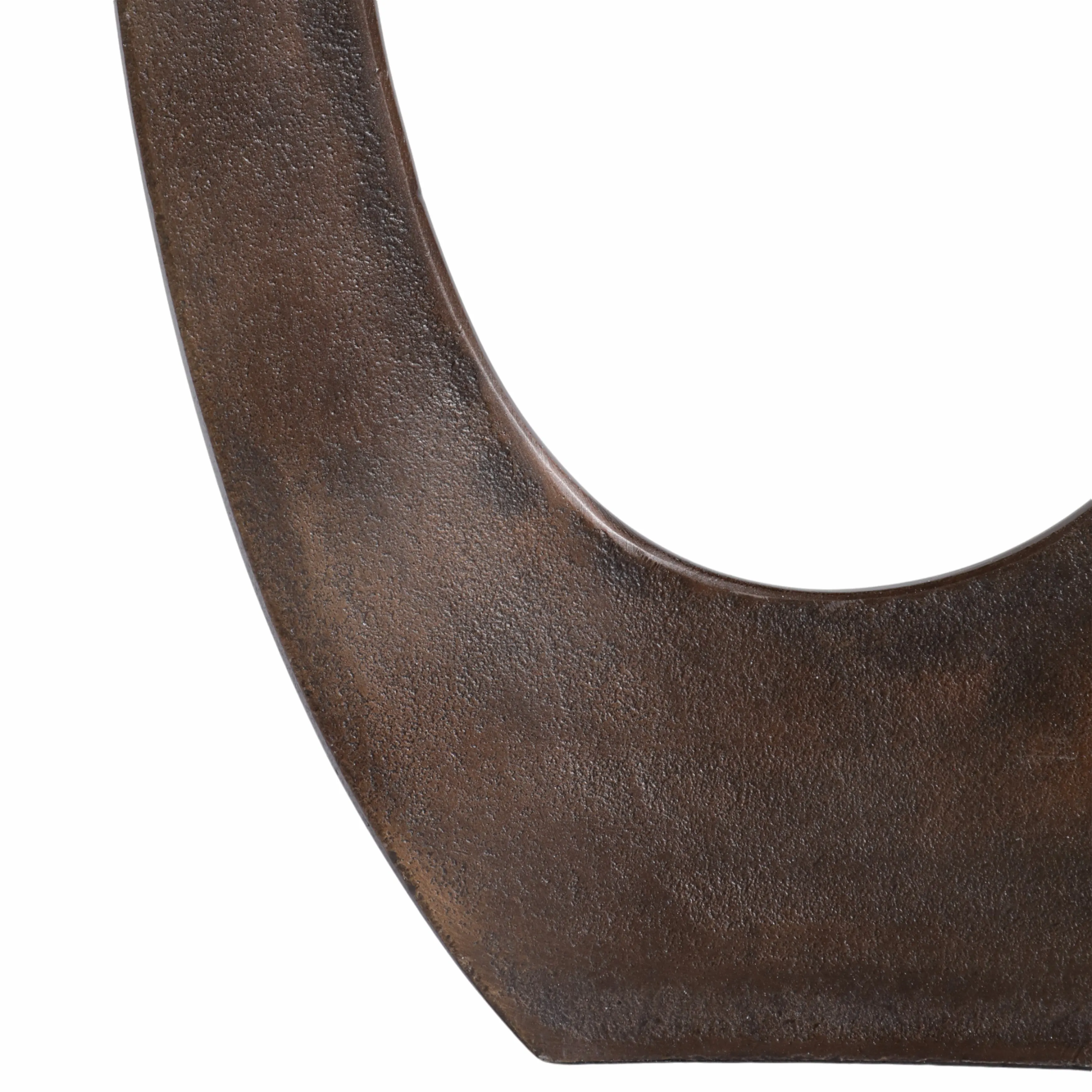 ALUMINUM 25"H CUT-OUT VASE, BRONZE