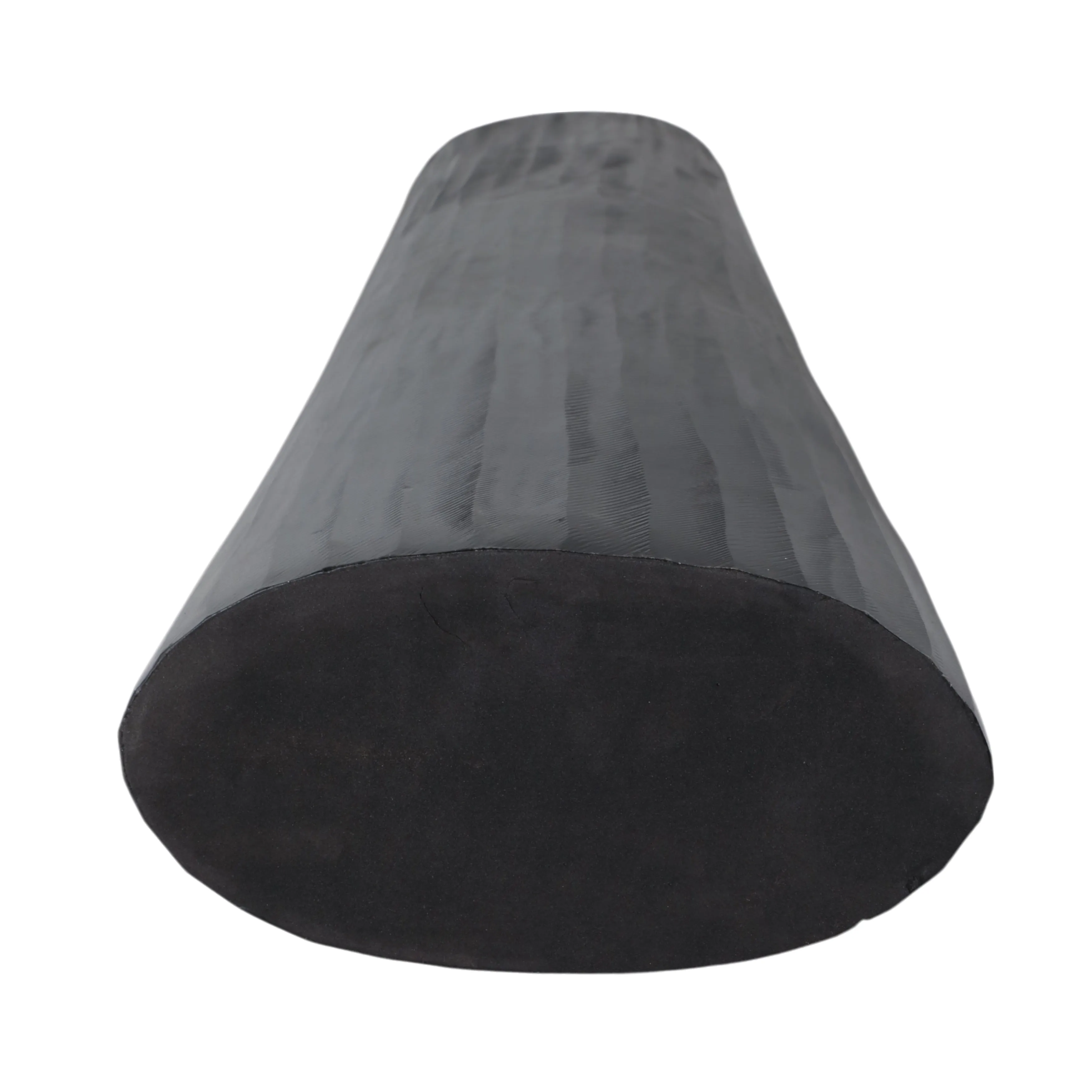 ALUMINUM 36" TEXTURED VASE, MATTE BLACK