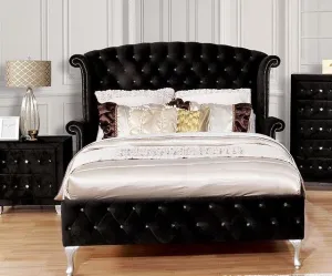 Alzire Black Cal.King Bed