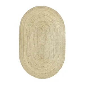 Amber Braided Oval Jute Rug