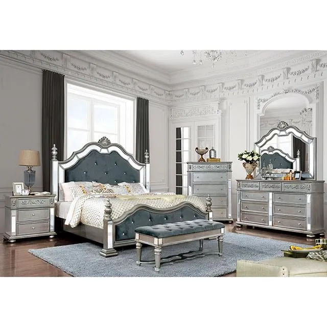 Azha Silver/Gray Queen Bed