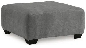 Birkdale Court - Gray - Oversized Accent Ottoman