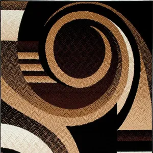 Blitar Brown/Black 5' X 7' Area Rug