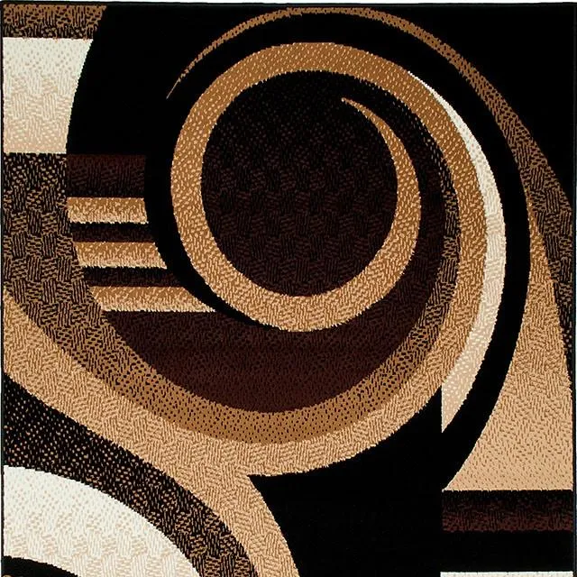 Blitar Brown/Black 5' X 7' Area Rug