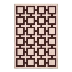 Block Chenille Washable Rug