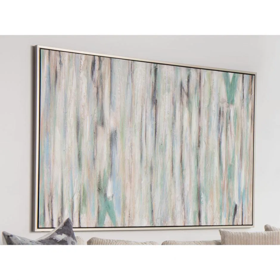 Blue Braid Wall Dcor W/Frame