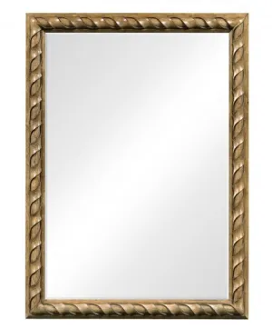 Cambridge Collection - Large Rectangular English Brown Oak Hanging Mirror