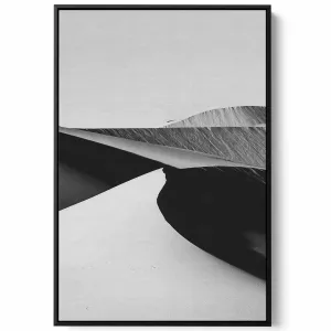 Canvas Wall Art Stretched Over Wooden Frame with Black Floating Frame