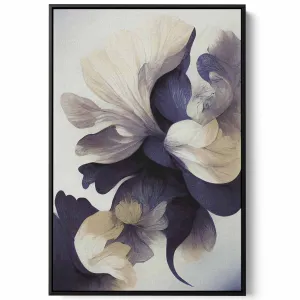 Canvas Wall Art Stretched Over Wooden Frame with Black Floating Frame