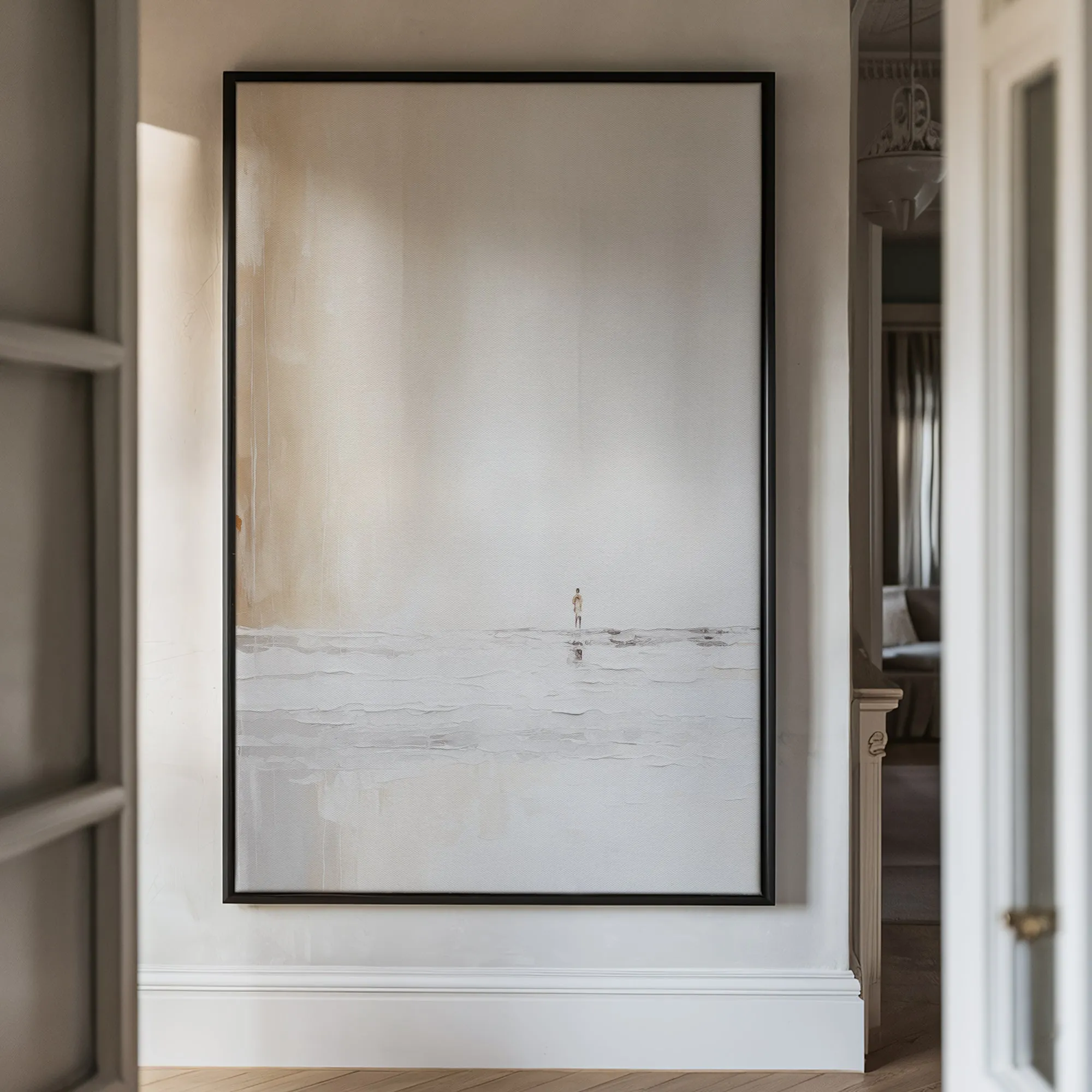 Canvas Wall Art Stretched Over Wooden Frame with Floating Frame and Alone Painting CV4113