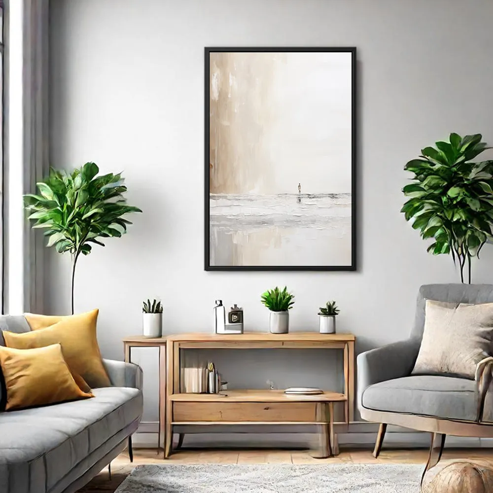 Canvas Wall Art Stretched Over Wooden Frame with Floating Frame and Alone Painting CV4113