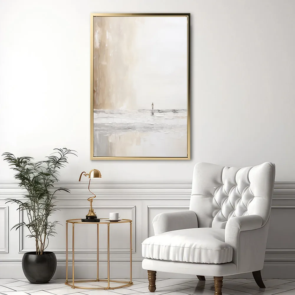 Canvas Wall Art Stretched Over Wooden Frame with Floating Frame and Alone Painting CV4113