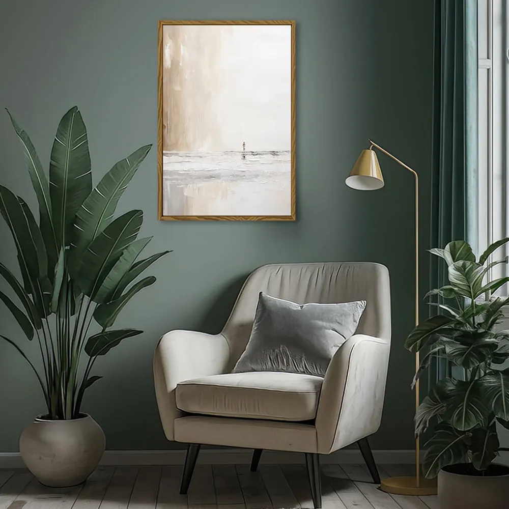 Canvas Wall Art Stretched Over Wooden Frame with Floating Frame and Alone Painting CV4113