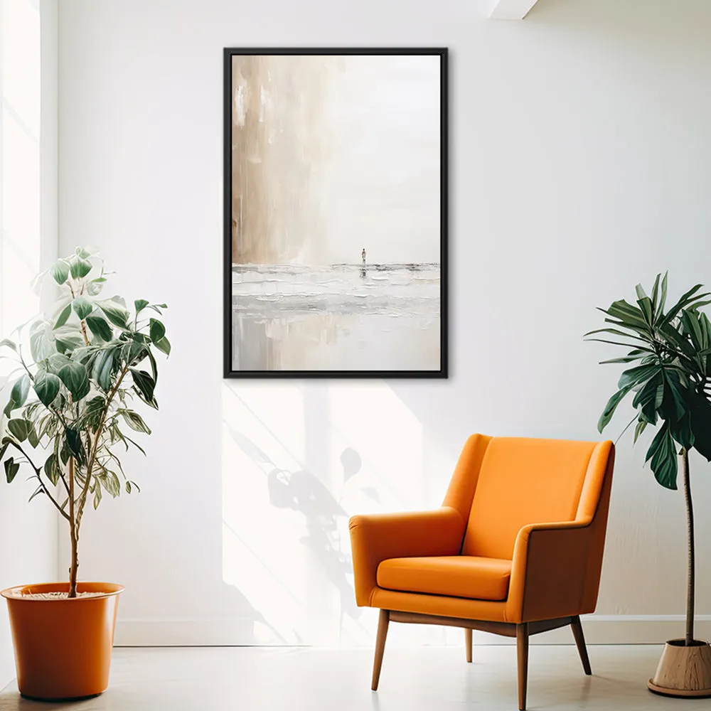 Canvas Wall Art Stretched Over Wooden Frame with Floating Frame and Alone Painting CV4113