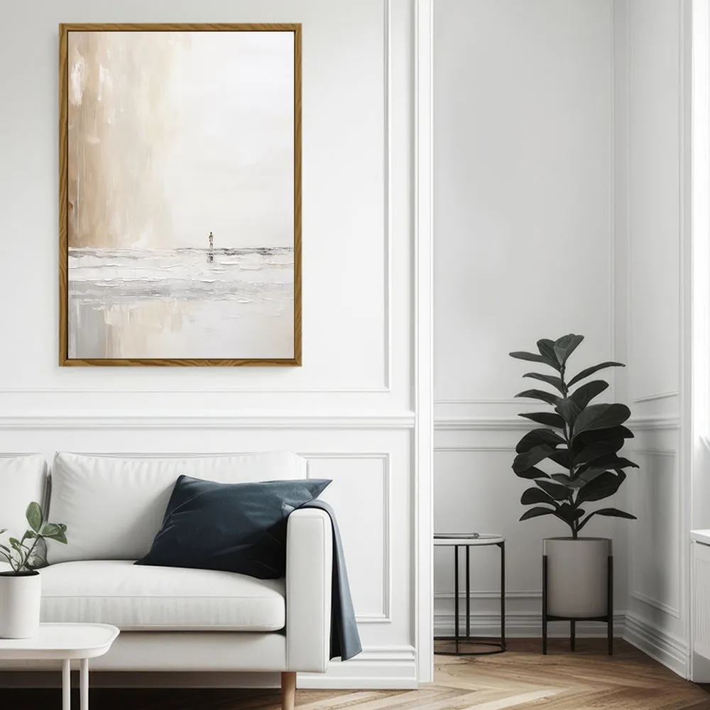 Canvas Wall Art Stretched Over Wooden Frame with Floating Frame and Alone Painting CV4113