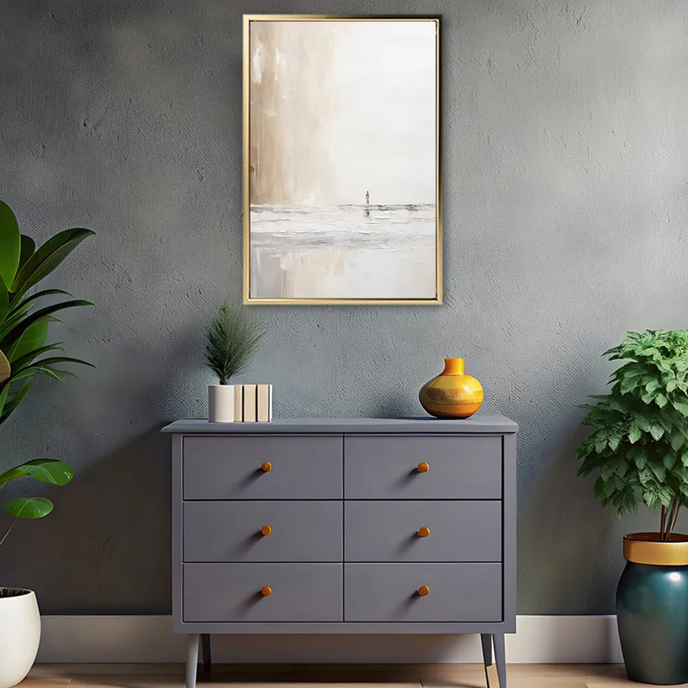 Canvas Wall Art Stretched Over Wooden Frame with Floating Frame and Alone Painting CV4113