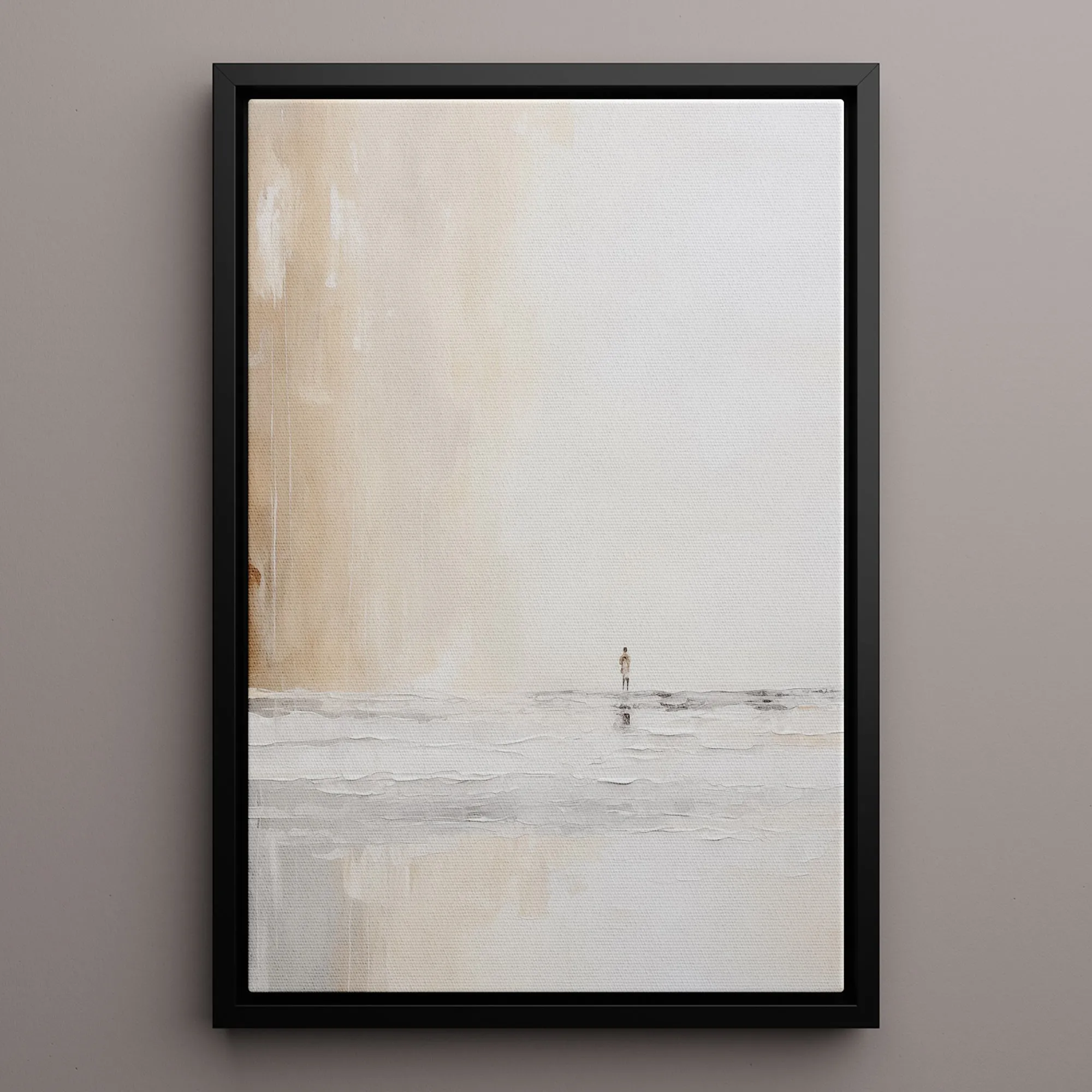 Canvas Wall Art Stretched Over Wooden Frame with Floating Frame and Alone Painting CV4113