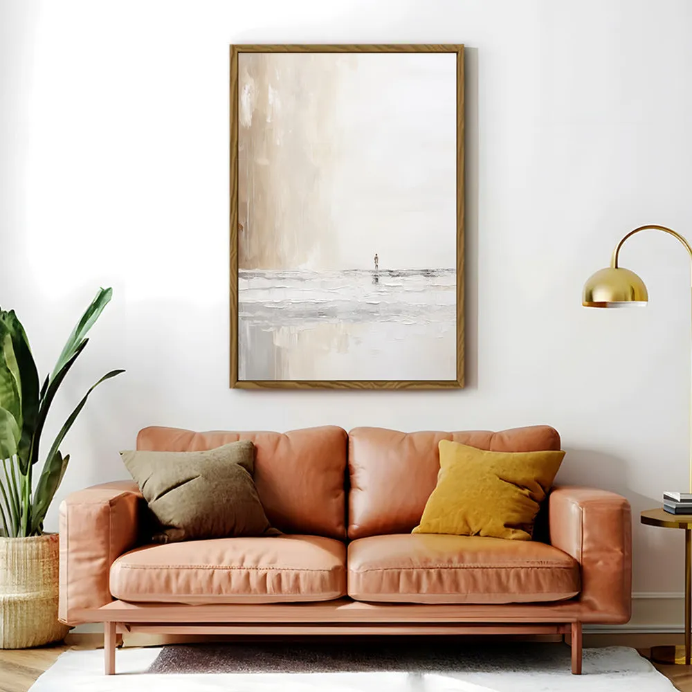 Canvas Wall Art Stretched Over Wooden Frame with Floating Frame and Alone Painting CV4113