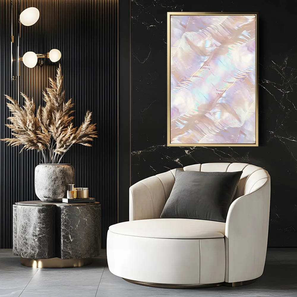 Canvas Wall Art Stretched Over Wooden Frame with Floating Frame and Colourful Painting CV4142