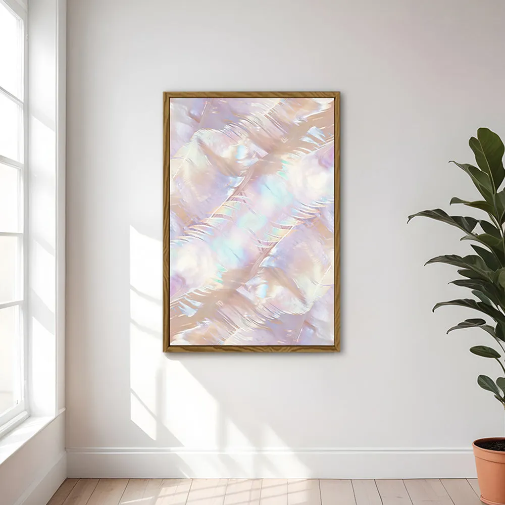 Canvas Wall Art Stretched Over Wooden Frame with Floating Frame and Colourful Painting CV4142