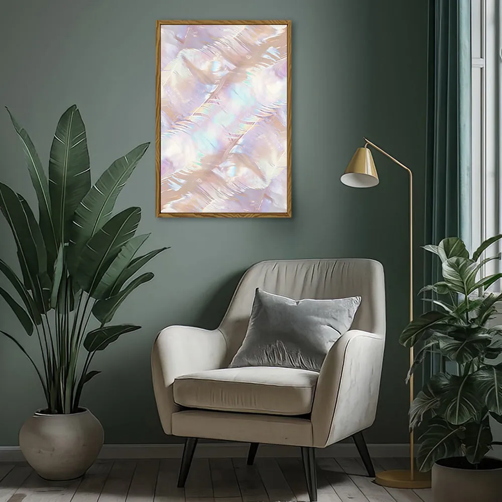 Canvas Wall Art Stretched Over Wooden Frame with Floating Frame and Colourful Painting CV4142