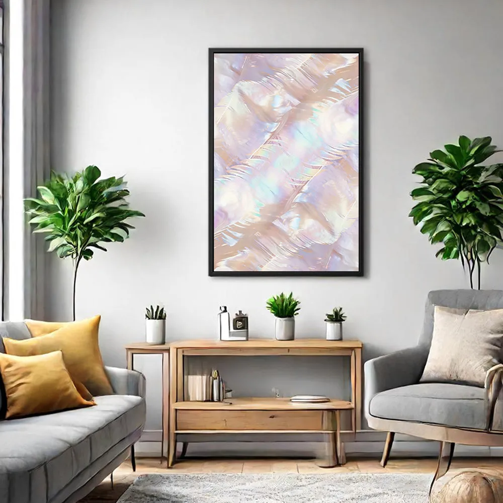 Canvas Wall Art Stretched Over Wooden Frame with Floating Frame and Colourful Painting CV4142
