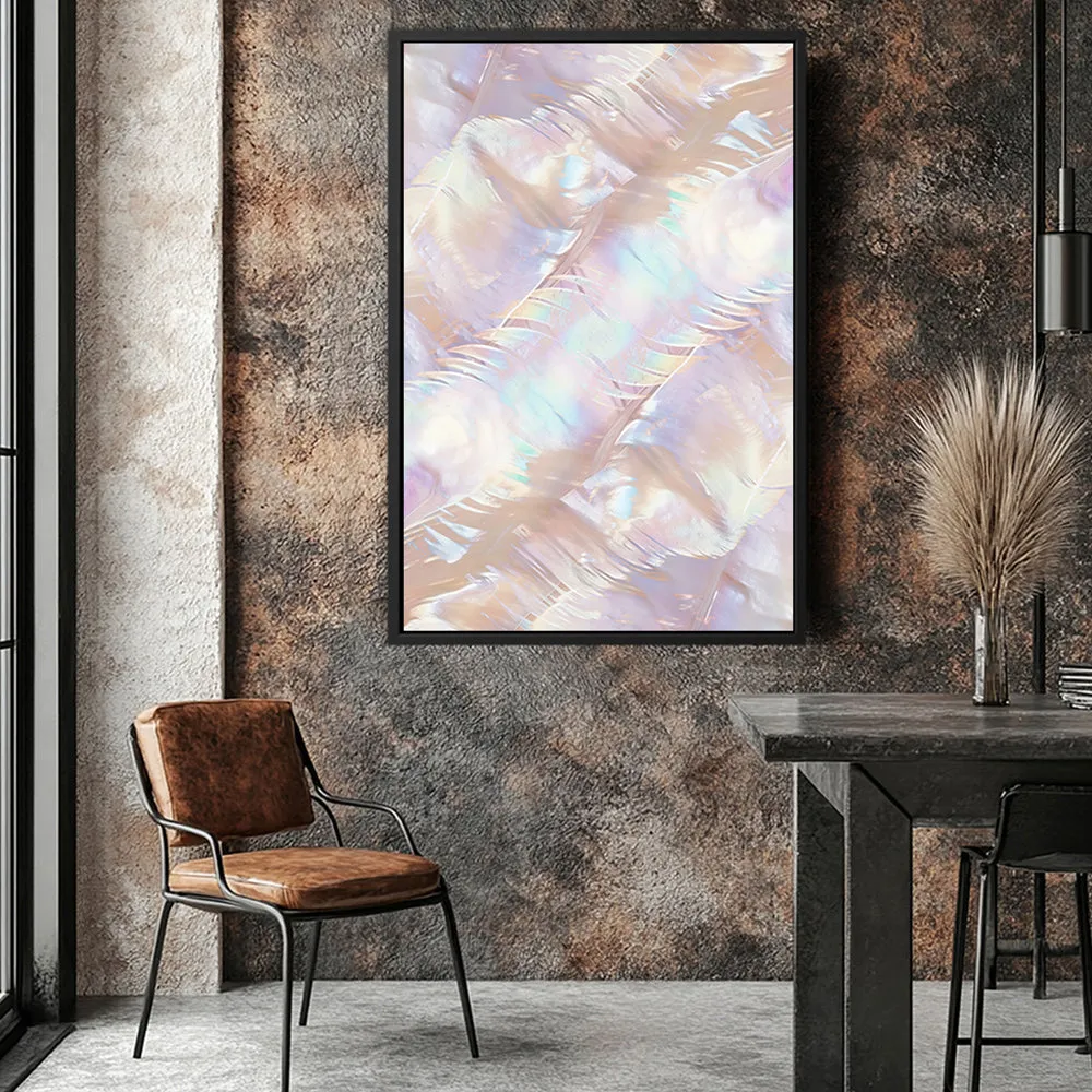 Canvas Wall Art Stretched Over Wooden Frame with Floating Frame and Colourful Painting CV4142