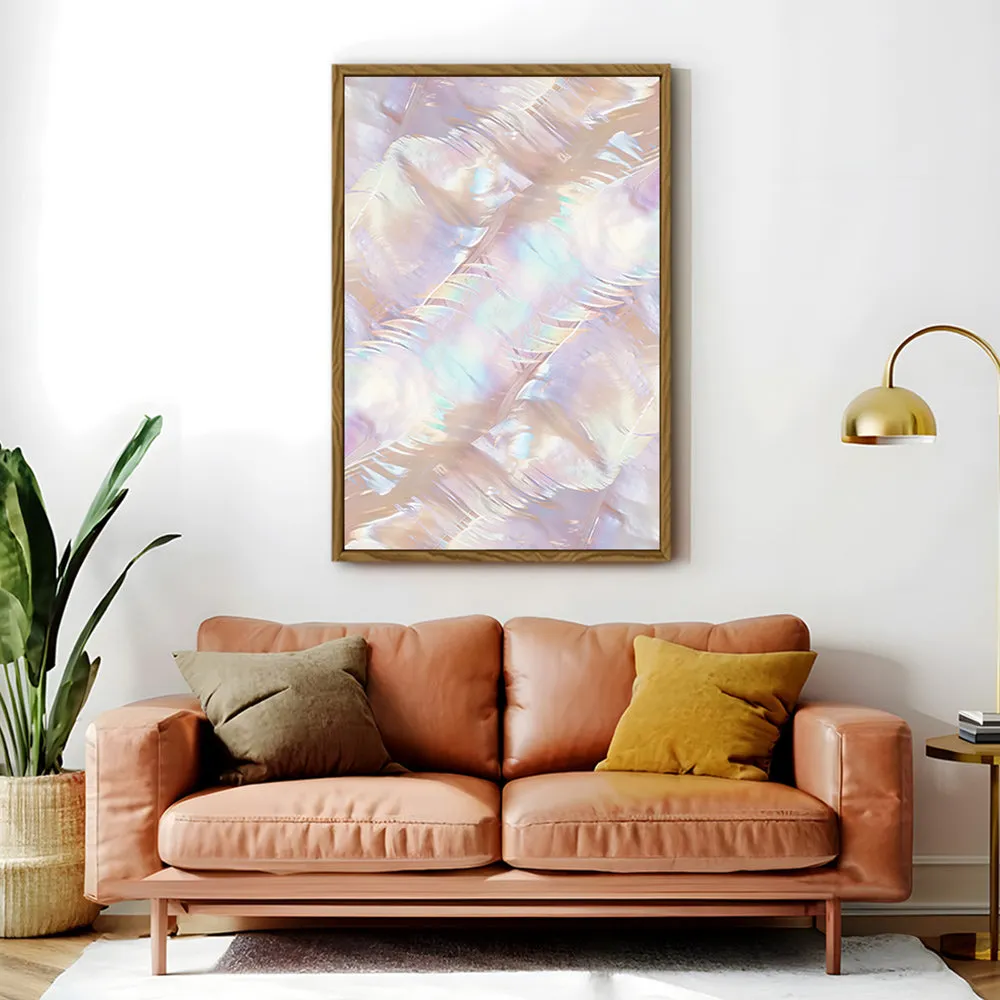 Canvas Wall Art Stretched Over Wooden Frame with Floating Frame and Colourful Painting CV4142