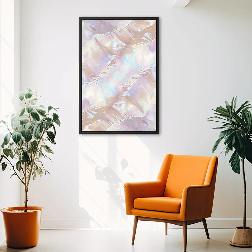 Canvas Wall Art Stretched Over Wooden Frame with Floating Frame and Colourful Painting CV4142