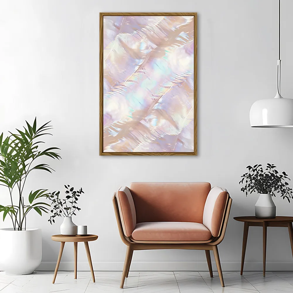 Canvas Wall Art Stretched Over Wooden Frame with Floating Frame and Colourful Painting CV4142