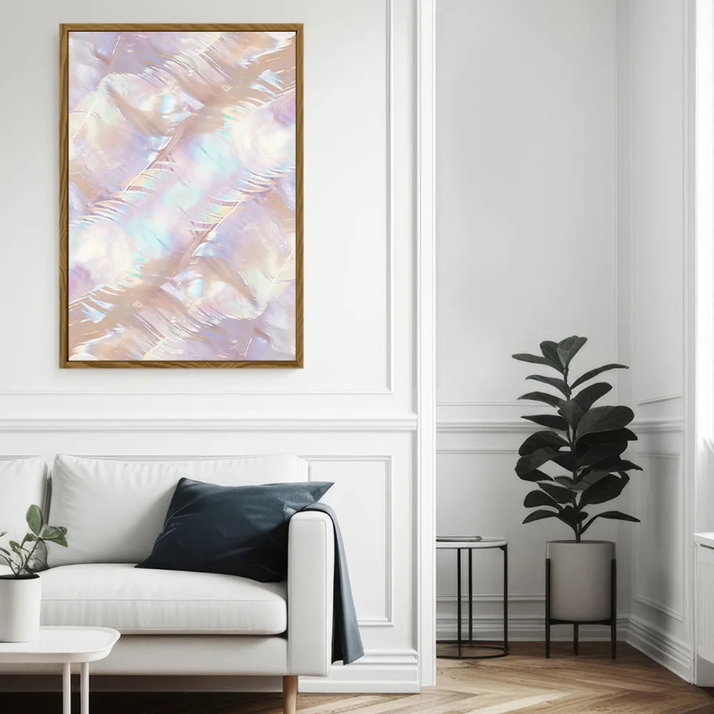 Canvas Wall Art Stretched Over Wooden Frame with Floating Frame and Colourful Painting CV4142