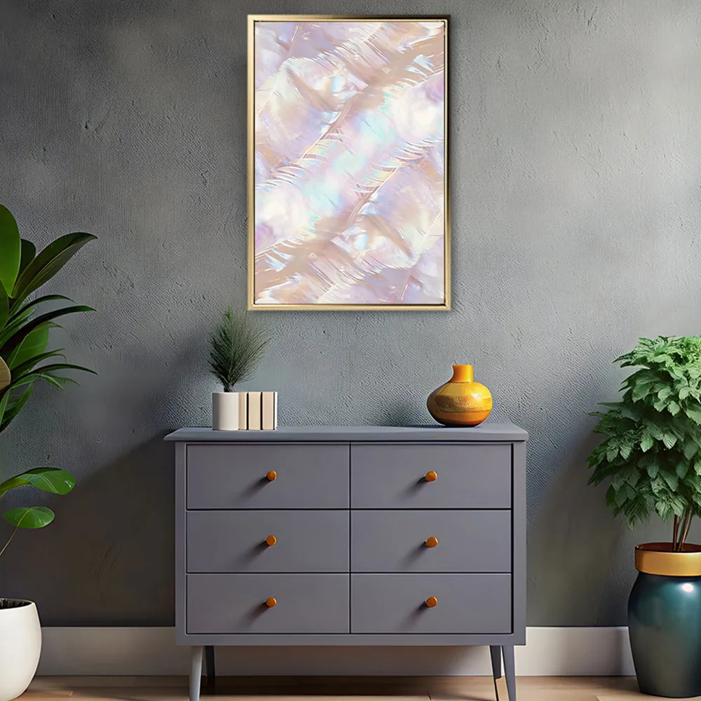 Canvas Wall Art Stretched Over Wooden Frame with Floating Frame and Colourful Painting CV4142